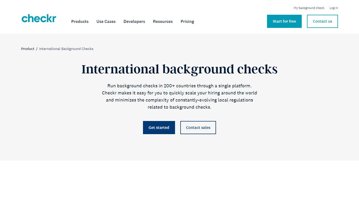 International Background Screenings | Checkr